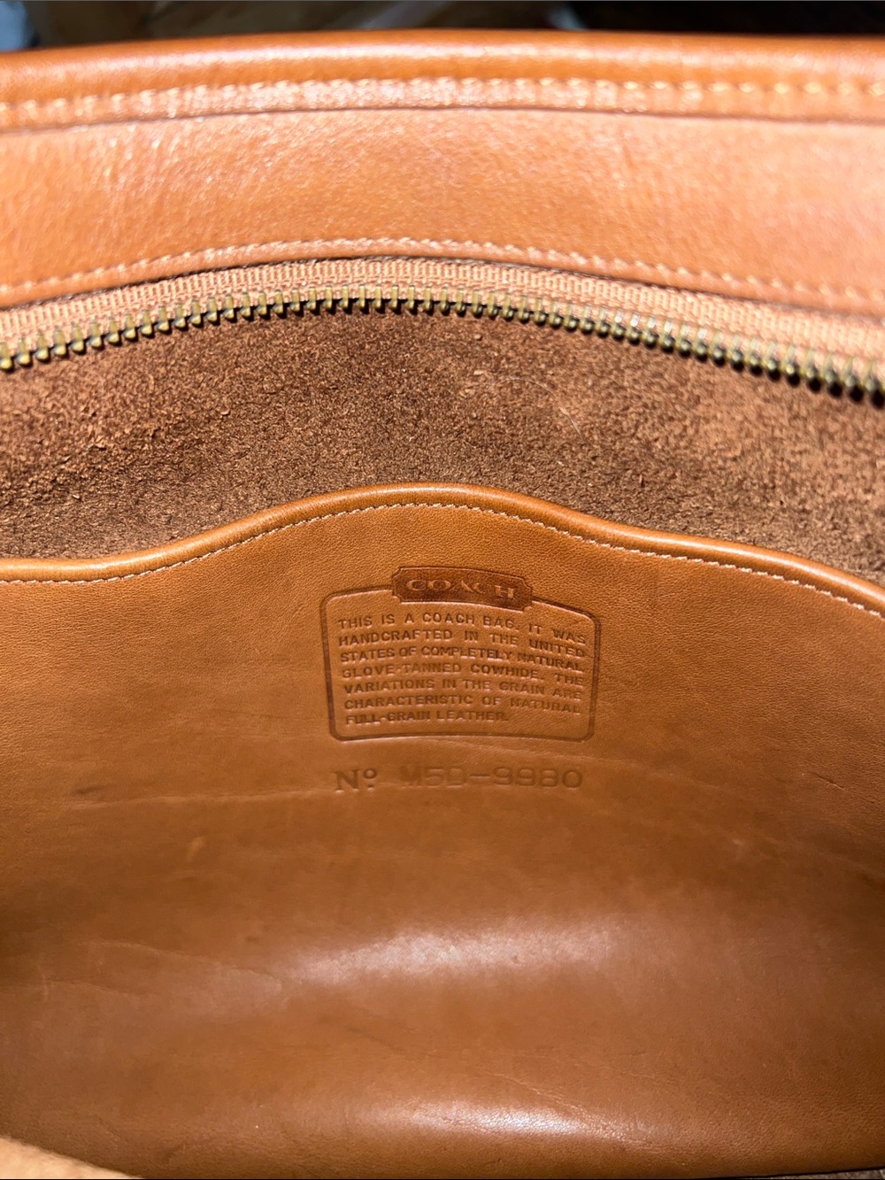 Coach 9980 Taft Crossbody in British Tan Leather - Picture 11 of 13
